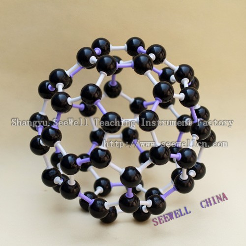 Crystal structure model C20, C60, C70, Carbon Nanotube