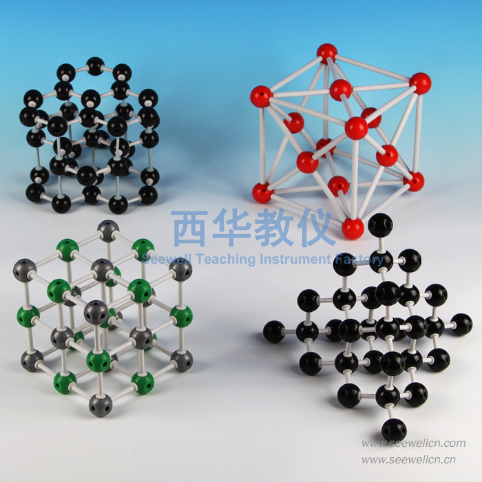 XCM-028-Crystal-Model: NaCl, Diamond, Graphite, Copper