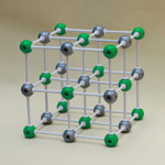 Ionic Crystal Structure model Sodium Chloride NaCl