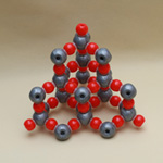 Crystal structure model Silicon Dioxide(SiO2)
