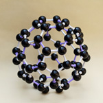 Crystal structure model Carbon-60(C60)