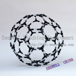 Crystal structure model Carbon Allotrope Carbon 60