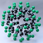 Crystal structure model C60F60